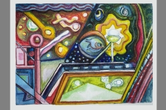 Watercolor on paper, 9 × 12 in.