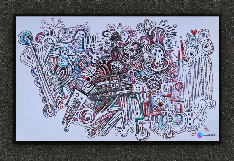 Life Map - 042023, Pen and Ink - 9\" x 6\"
