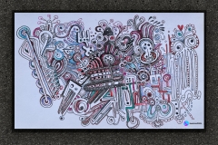 Life Map - 042023, Pen and Ink - 9\" x 6\"