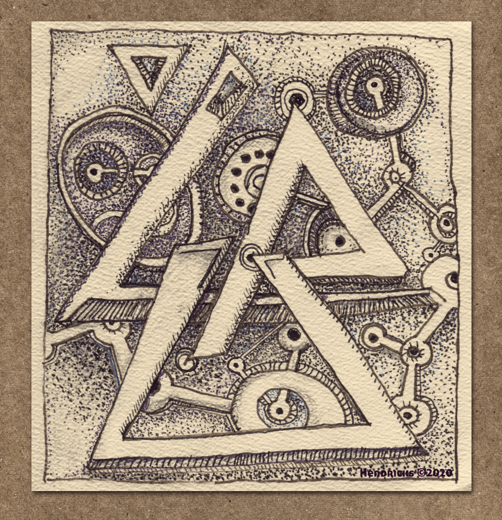 Triangles, an image drawn by Bill Hendricks