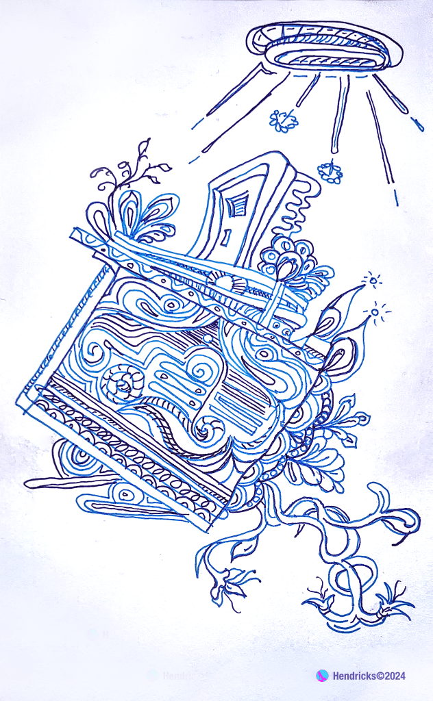 Door05192024, Mixed Media, Pen and Digital, 